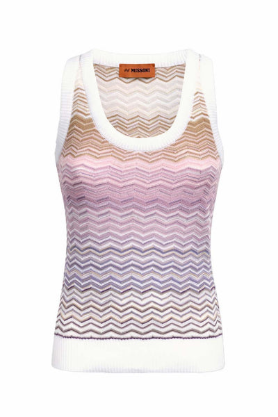 Missoni Wavy Stripe Knit Tank Top