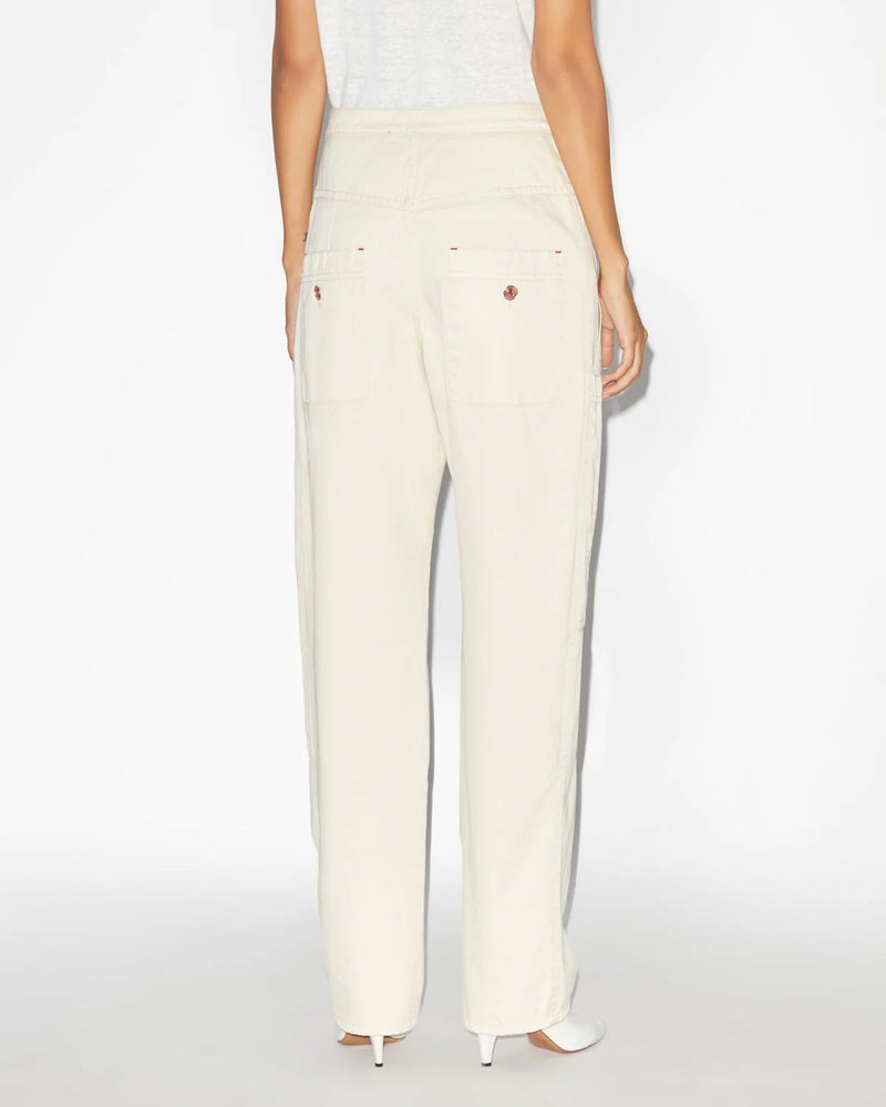 Philna Cotton High-Rise Pants