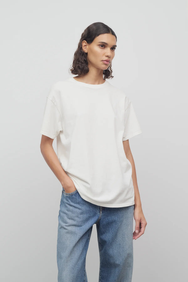 Ash Cotton and Silk T-Shirt