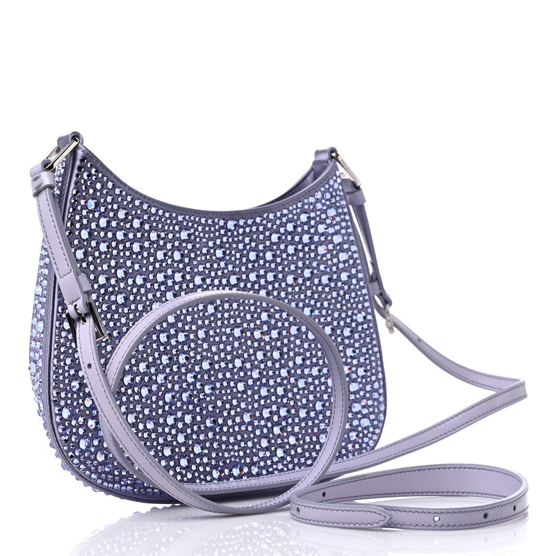 Cleo Satin Bag with Crystals