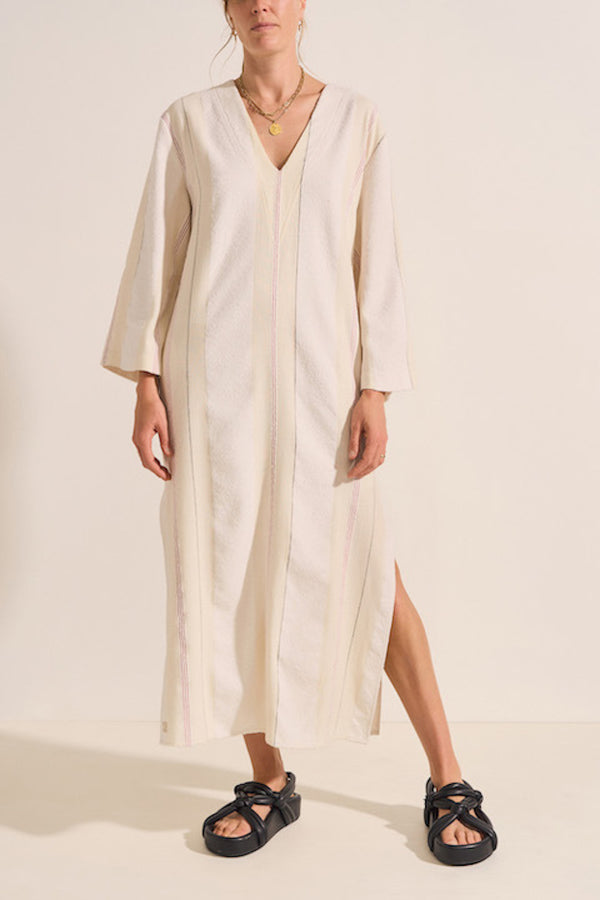 Agave Boucle Cotton Stripe Caftan