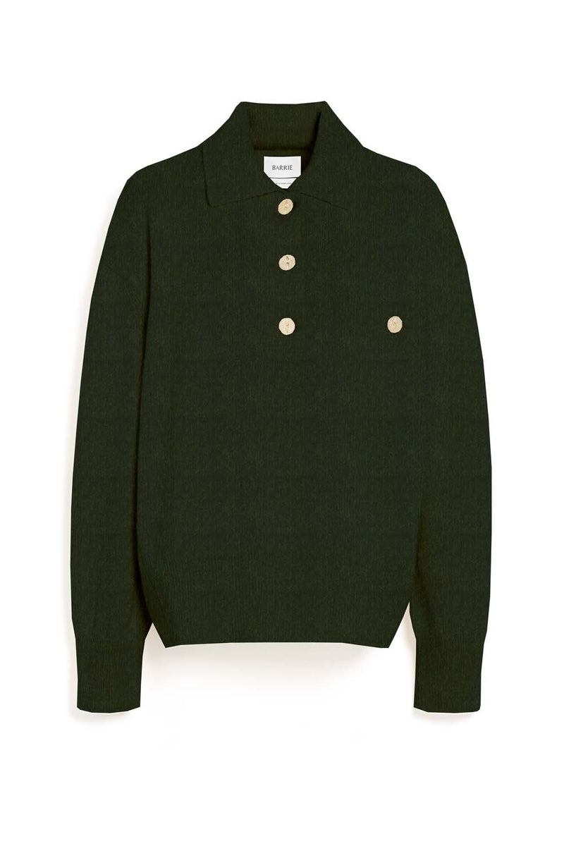 Polo Collar Cashmere Sweater