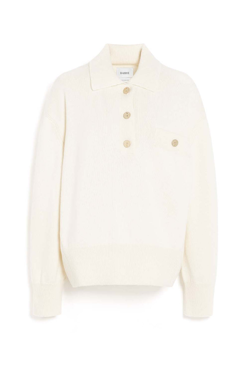 Polo Collar Cashmere Sweater