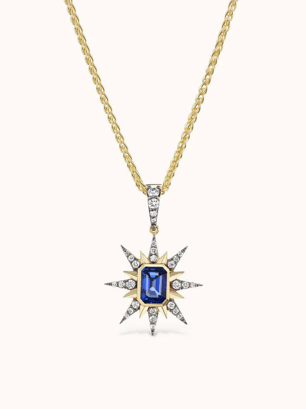 Starburst Charm Blue Sapphire