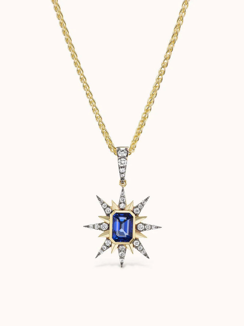 Starburst Charm Blue Sapphire