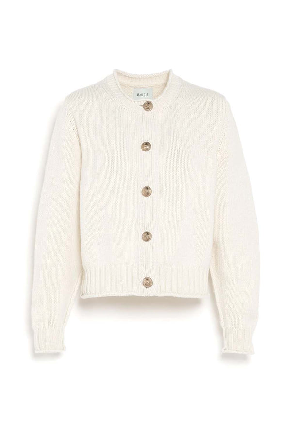 Gold Button Chunky Cashmere Cardigan