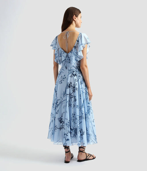 ERDEM FIT AND FLARE MIDI DRESS – Belinda International