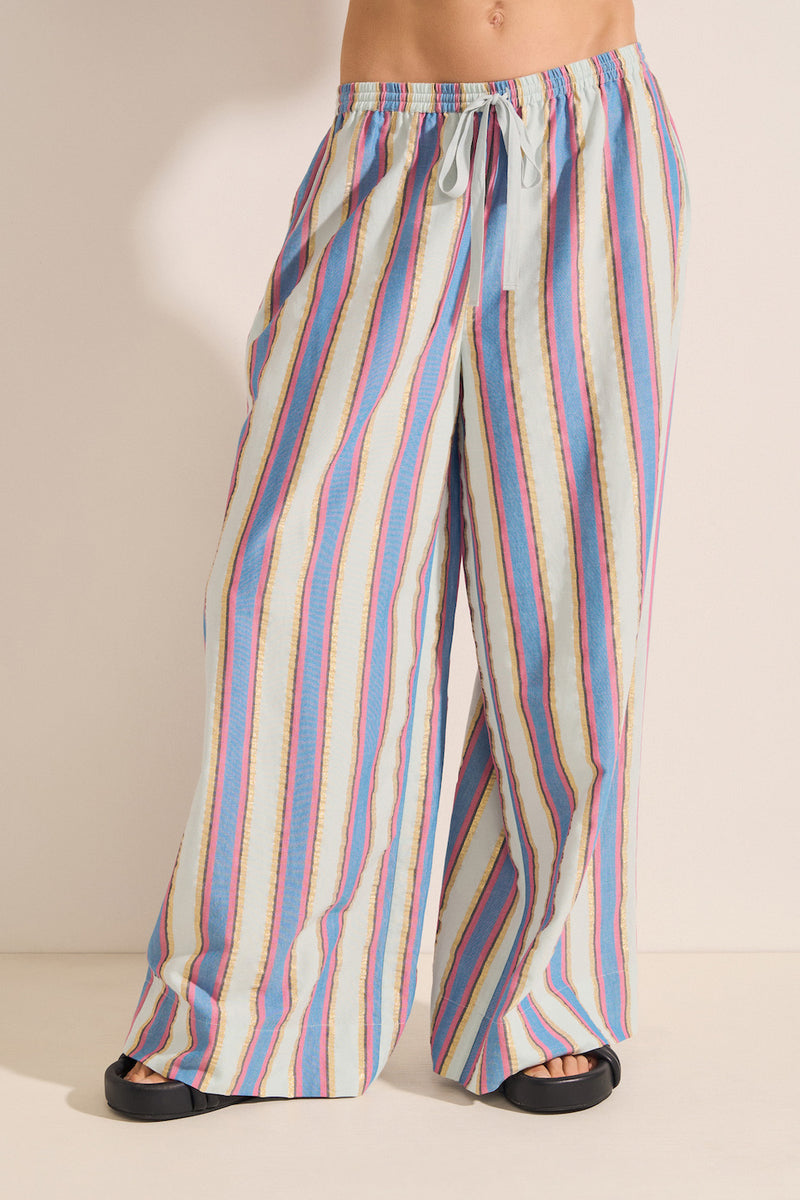 Clio Lurex Stripe Cotton Pant