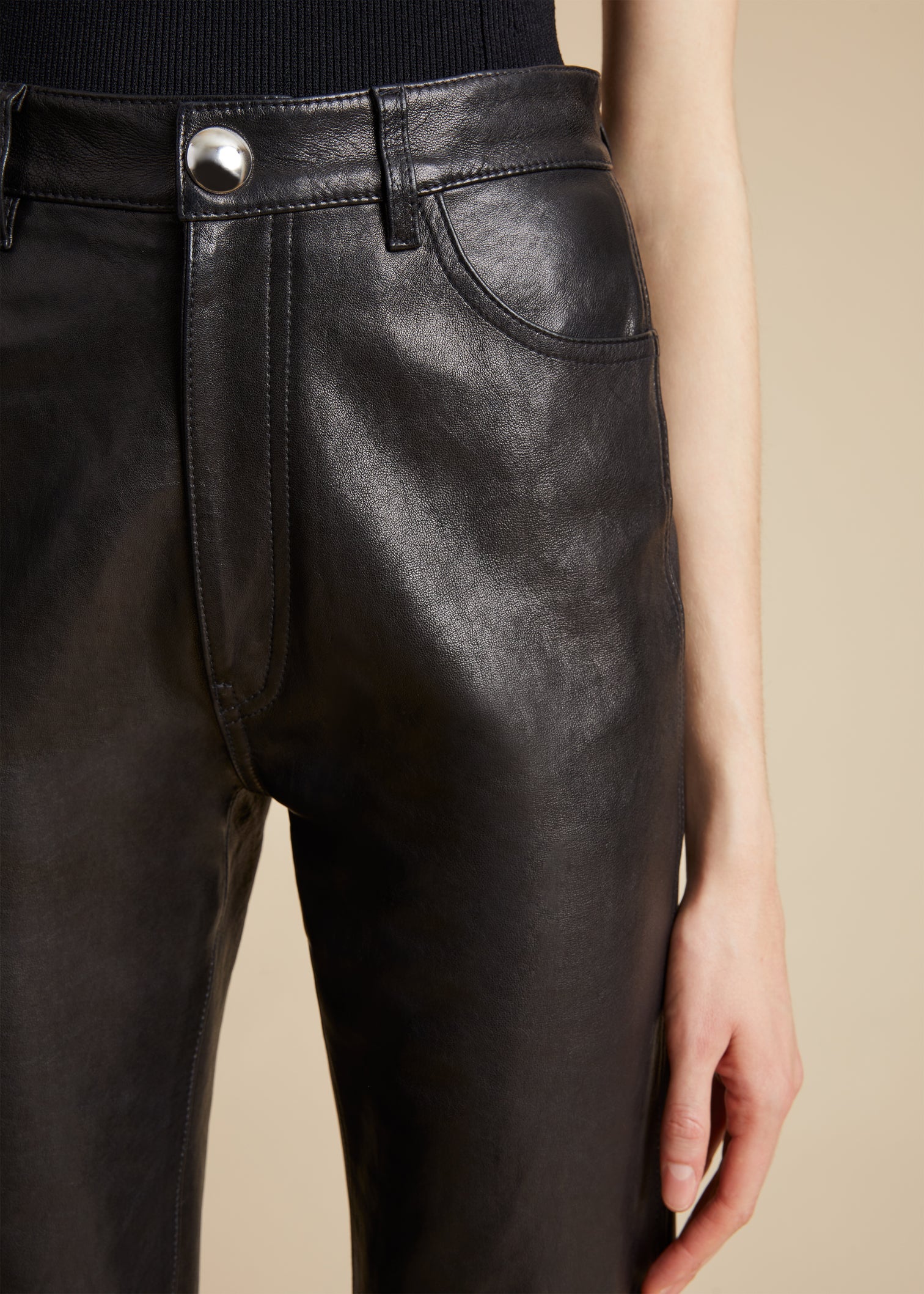 KHAITE DANIELLE LEATHER PANT – Belinda International