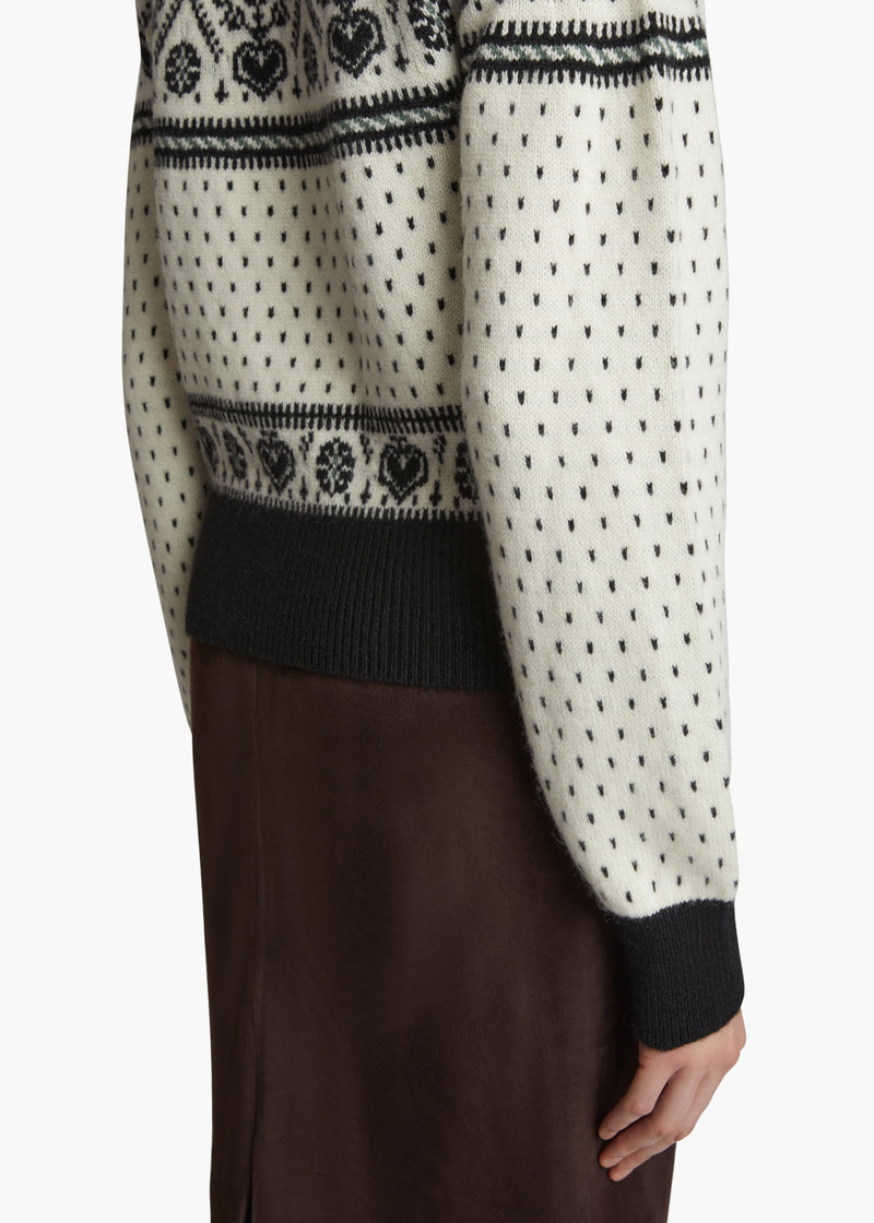 Guy Intarsia Cashmere-Blend Sweater