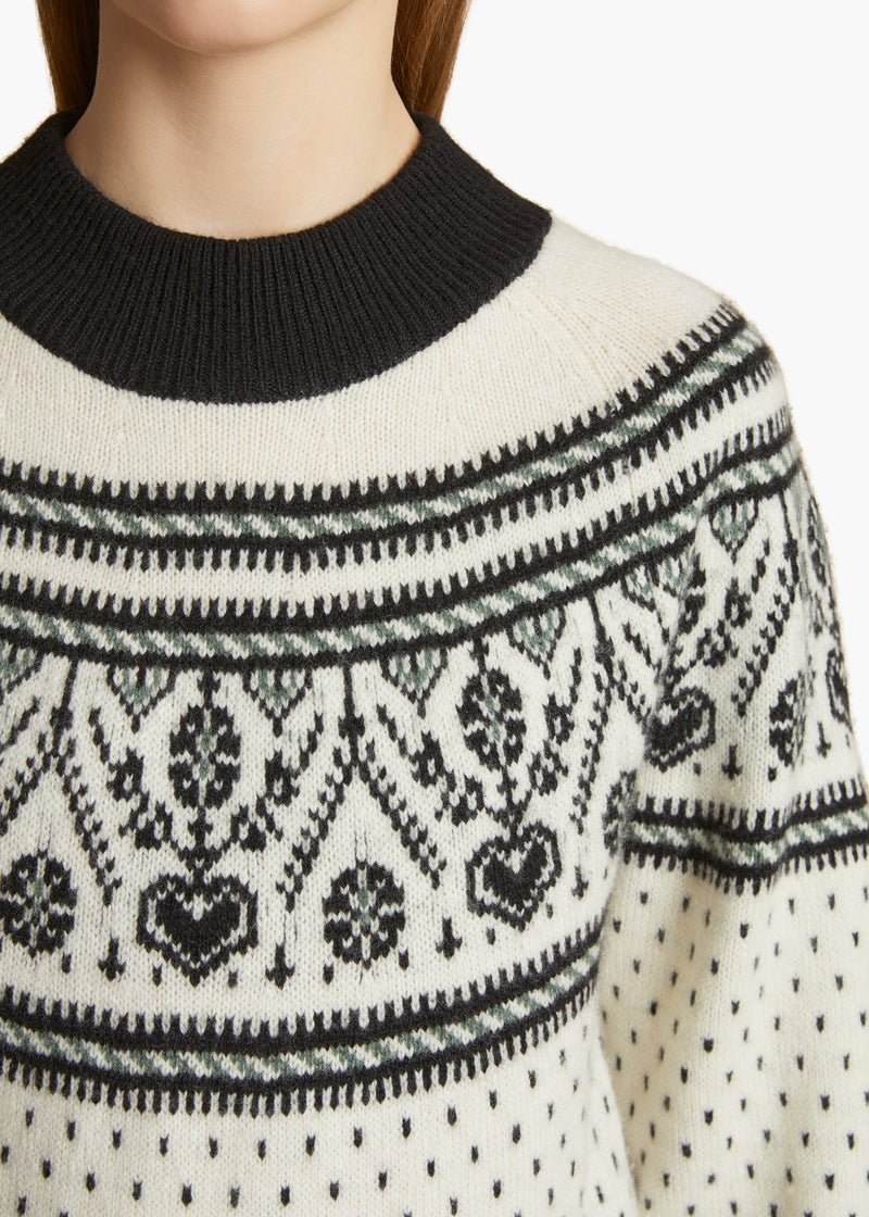 Guy Intarsia Cashmere-Blend Sweater