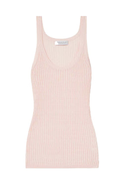 Nevin Pointelle-Knit Cashmere and Silk-Blend Tank