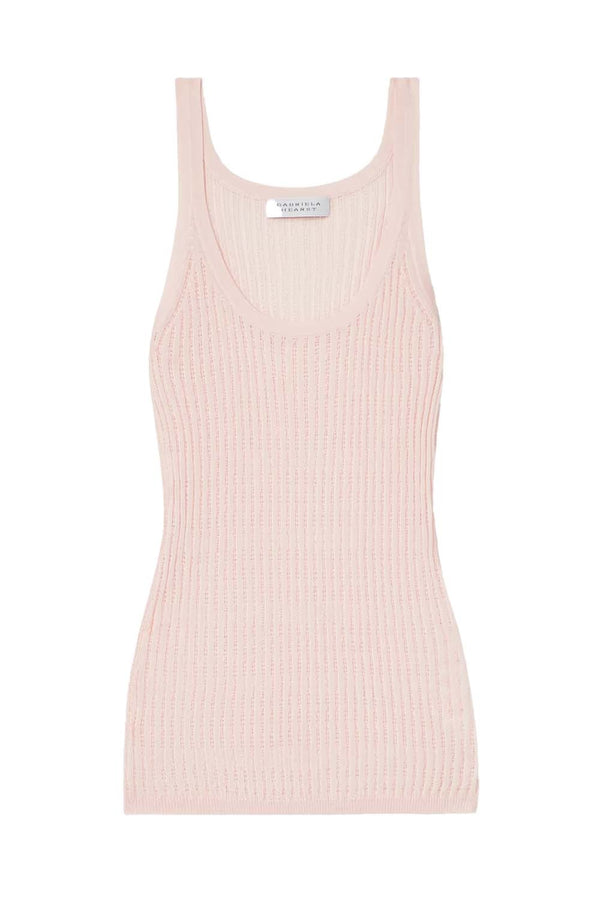 Nevin Pointelle-Knit Cashmere and Silk-Blend Tank