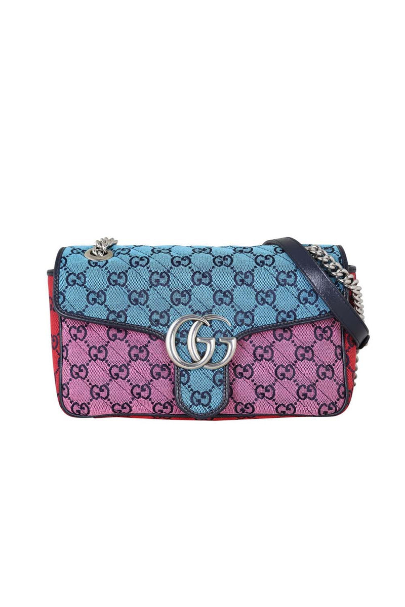 GG Marmont Small Canvas Shoulder Bag