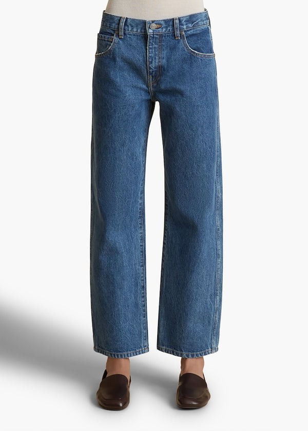 Kerrie Low-Rise Straight-Leg Jeans