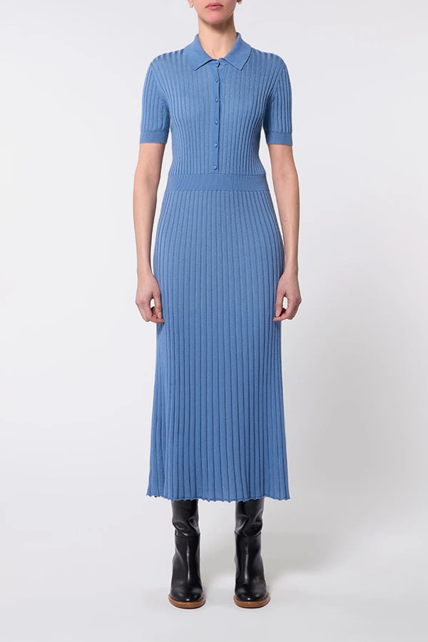 Amor Ribbed Silk and Cashmere-Blend Maxi Dress