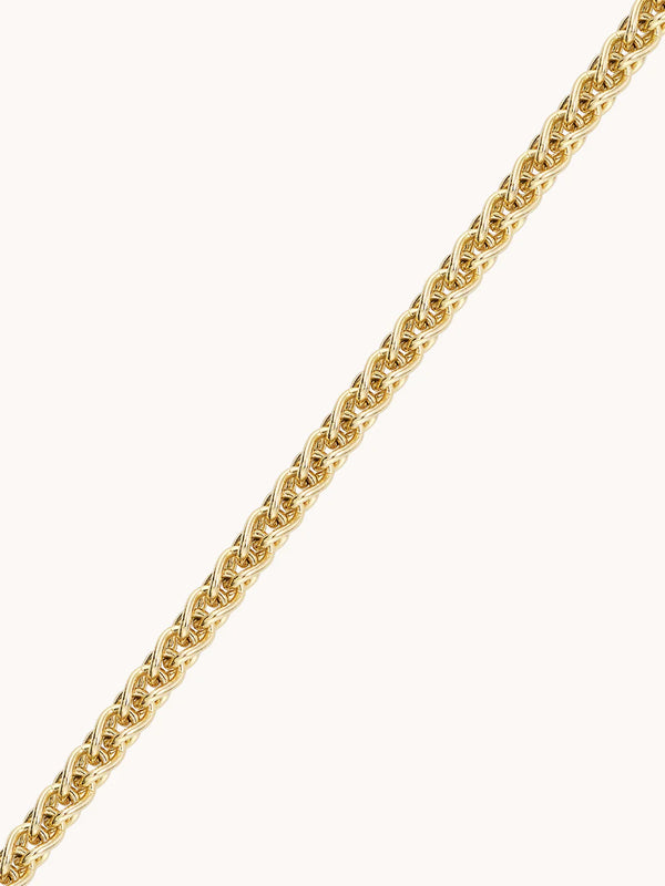 Large Gold Wheat Chain