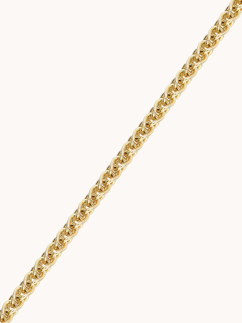 Large Gold Wheat Chain