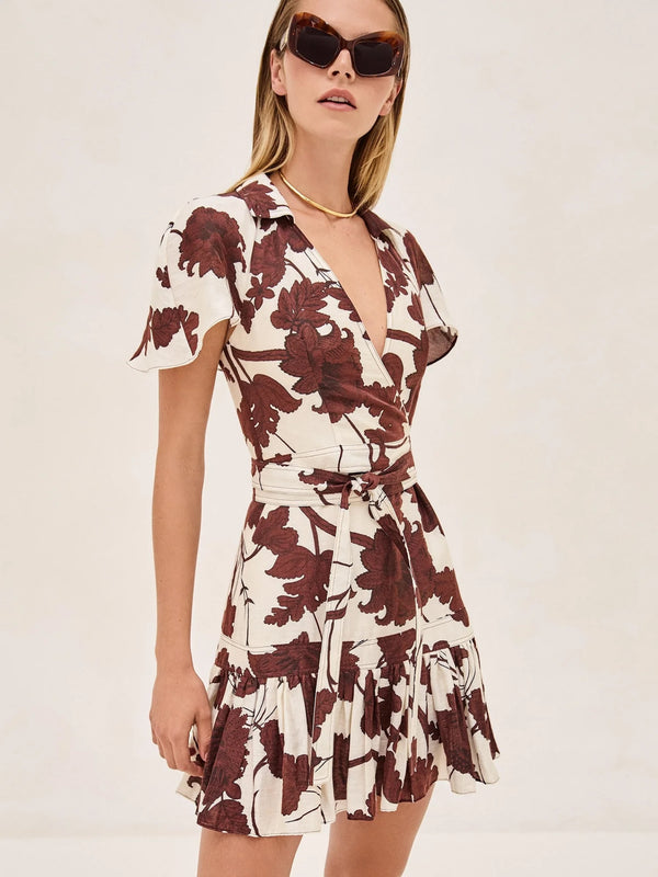 Melba Floral Wrap Dress