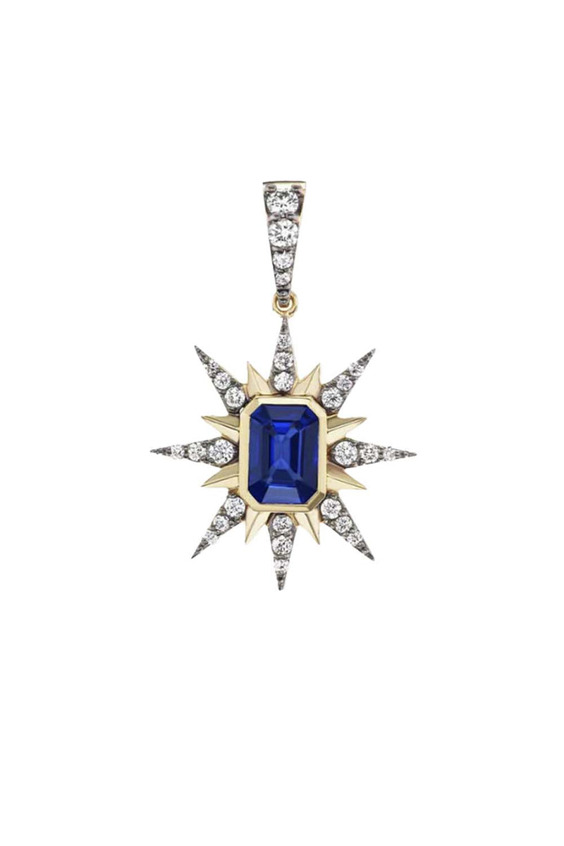 Starburst Charm Blue Sapphire