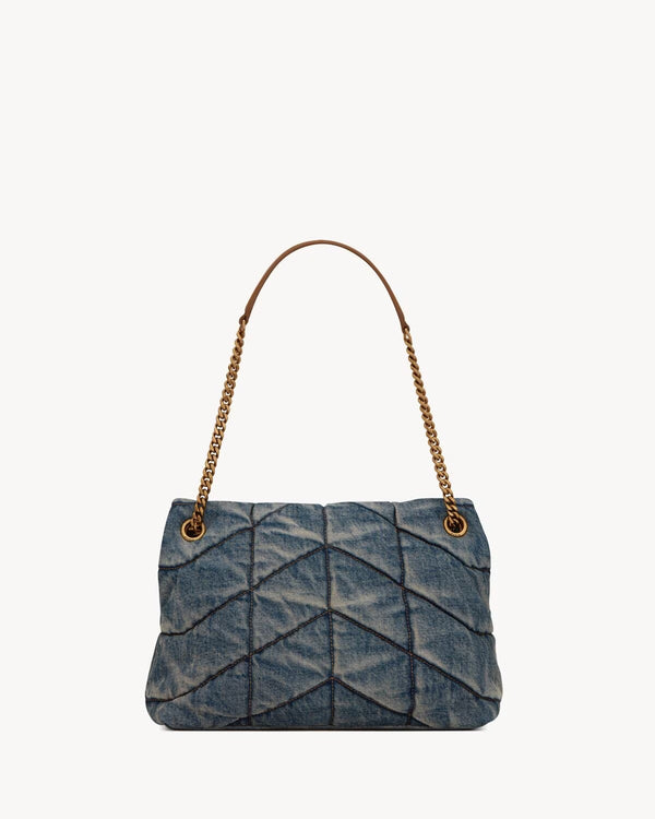 Denim LouLou Puffer Bag