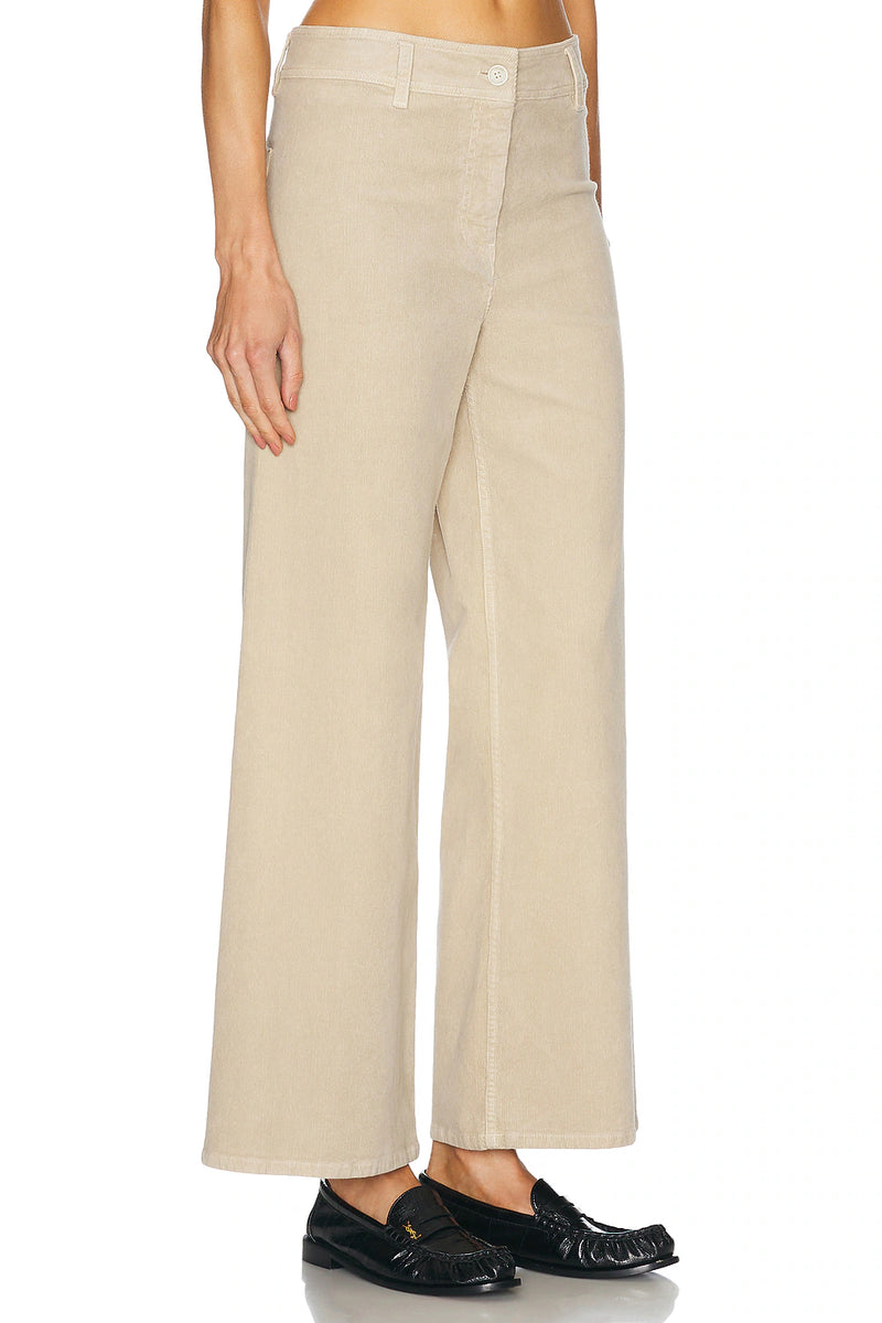 Megan Cotton-Blend Corduroy Wide-Leg Pants