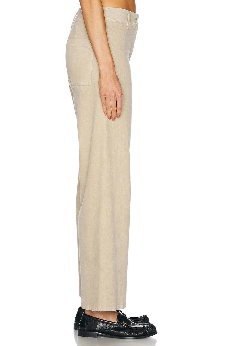 Megan Cotton-Blend Corduroy Wide-Leg Pants