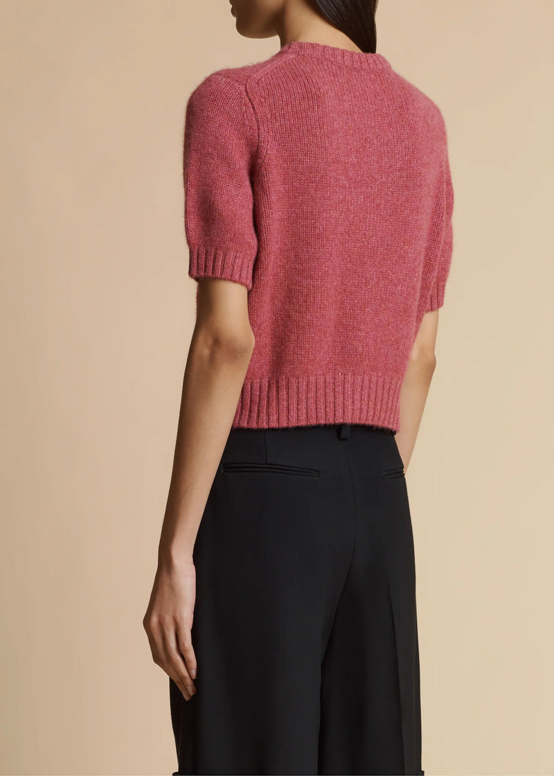 Nora Short Sleeve Cashmere Cardigan