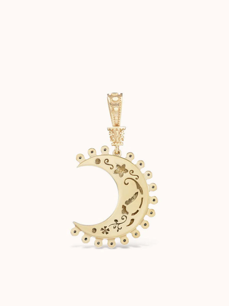 Medium Southwestern Moon Charm