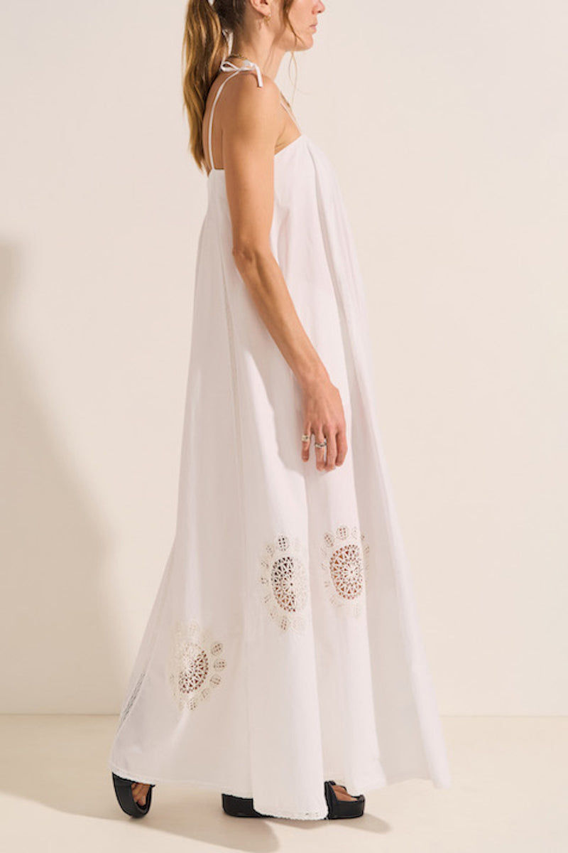 Nisus Cotton Poplin Maxi Dress