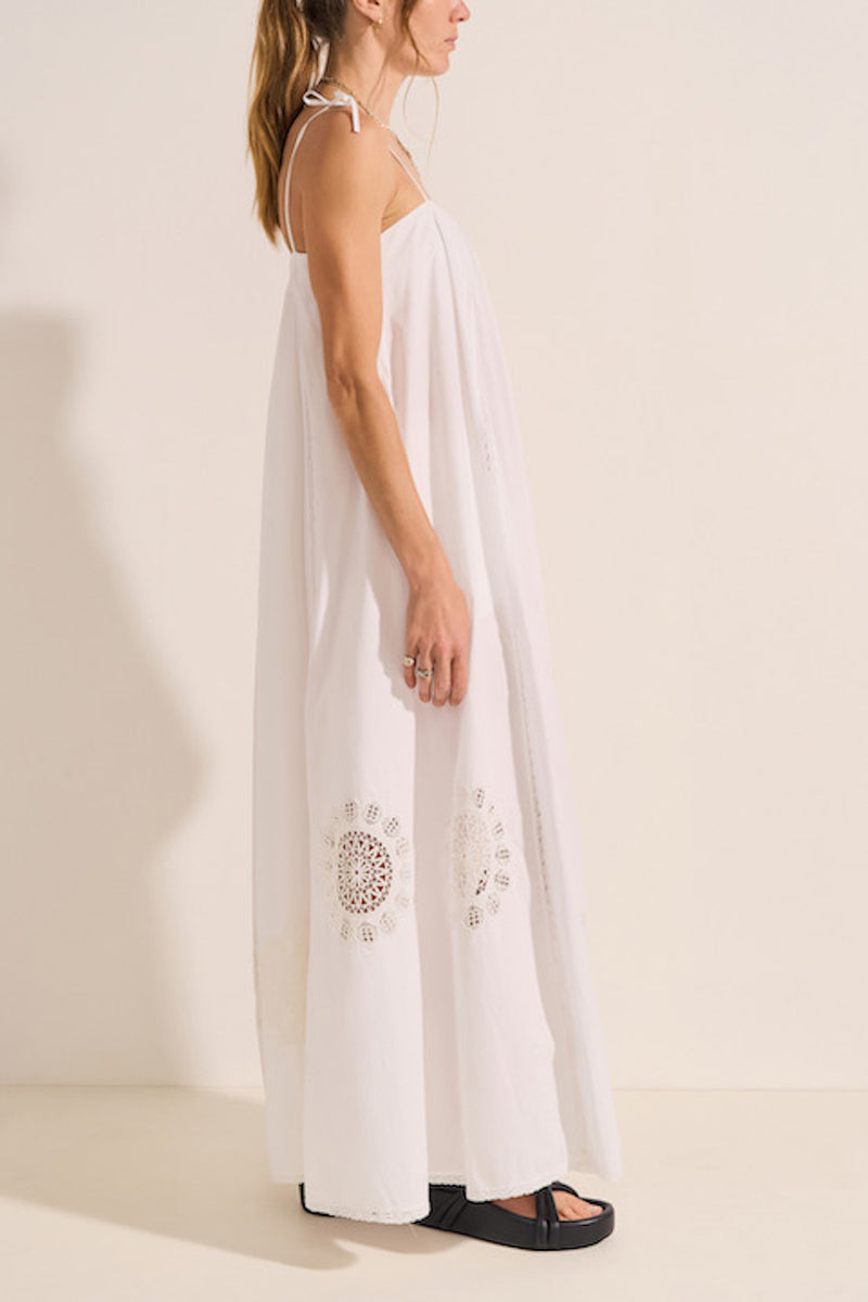 Nisus Cotton Poplin Maxi Dress