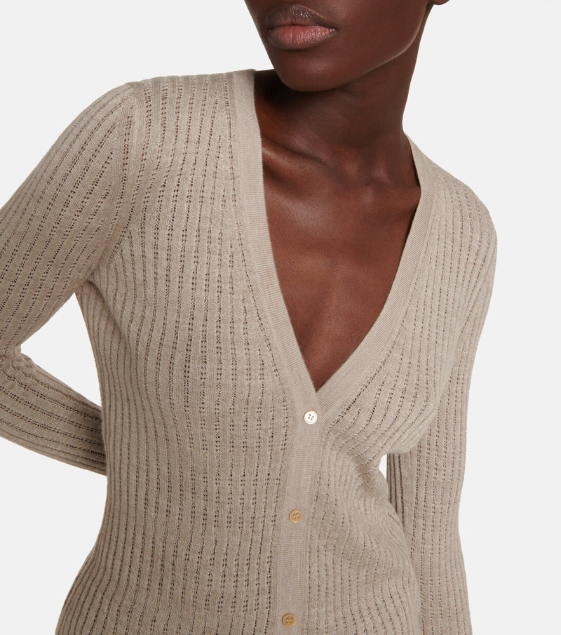 Emma Cashmere & Silk Pointelle Cardigan