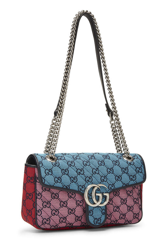 GG Marmont Small Canvas Shoulder Bag