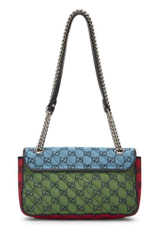 GG Marmont Small Canvas Shoulder Bag