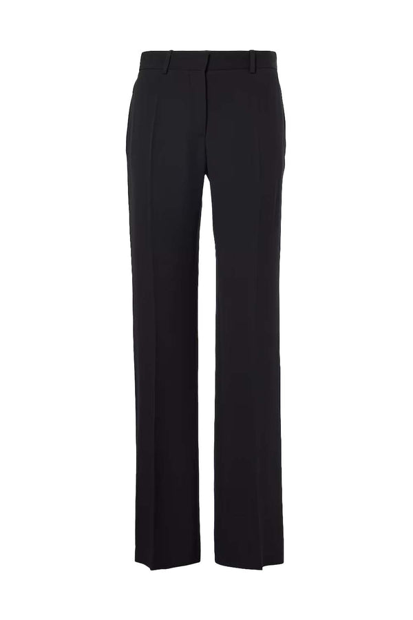 Selvie Straight-Leg Silk Trouser