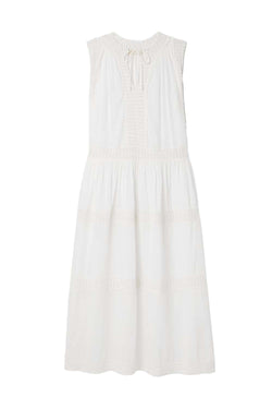 Thalia Crochet-Trimmed Cotton-Voile Maxi Dress