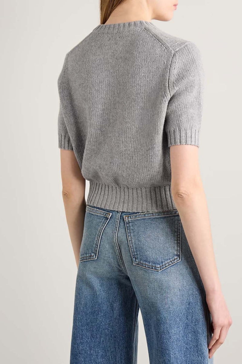 Nora Cropped Cashmere Cardigan