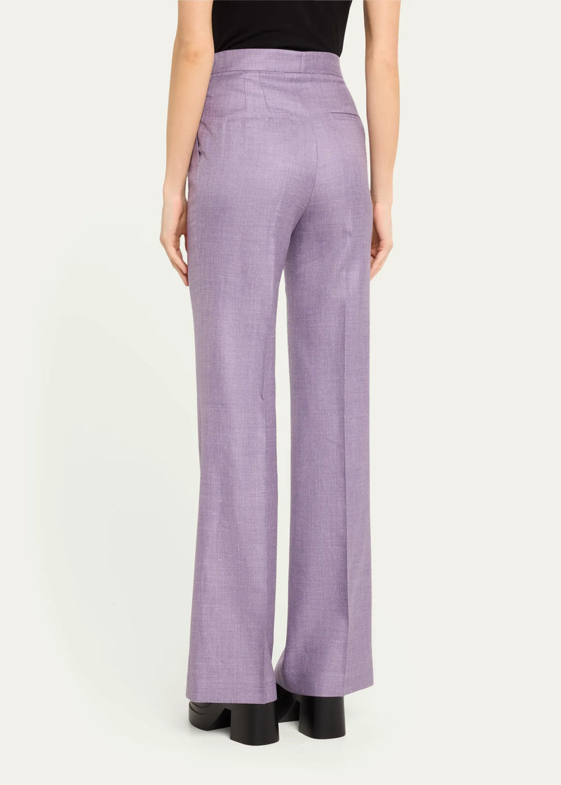 Vesta Wool, Silk and Linen-Blend Trousers