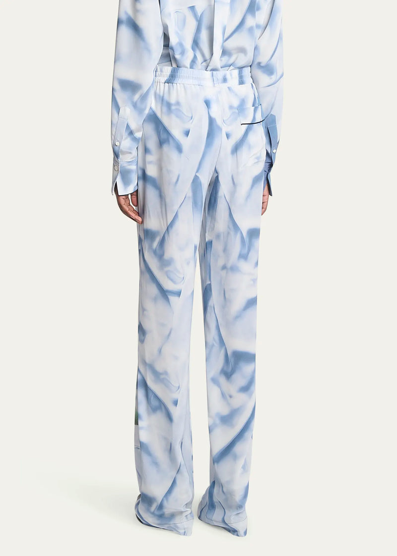 Printed Silk Pyjama Trousers