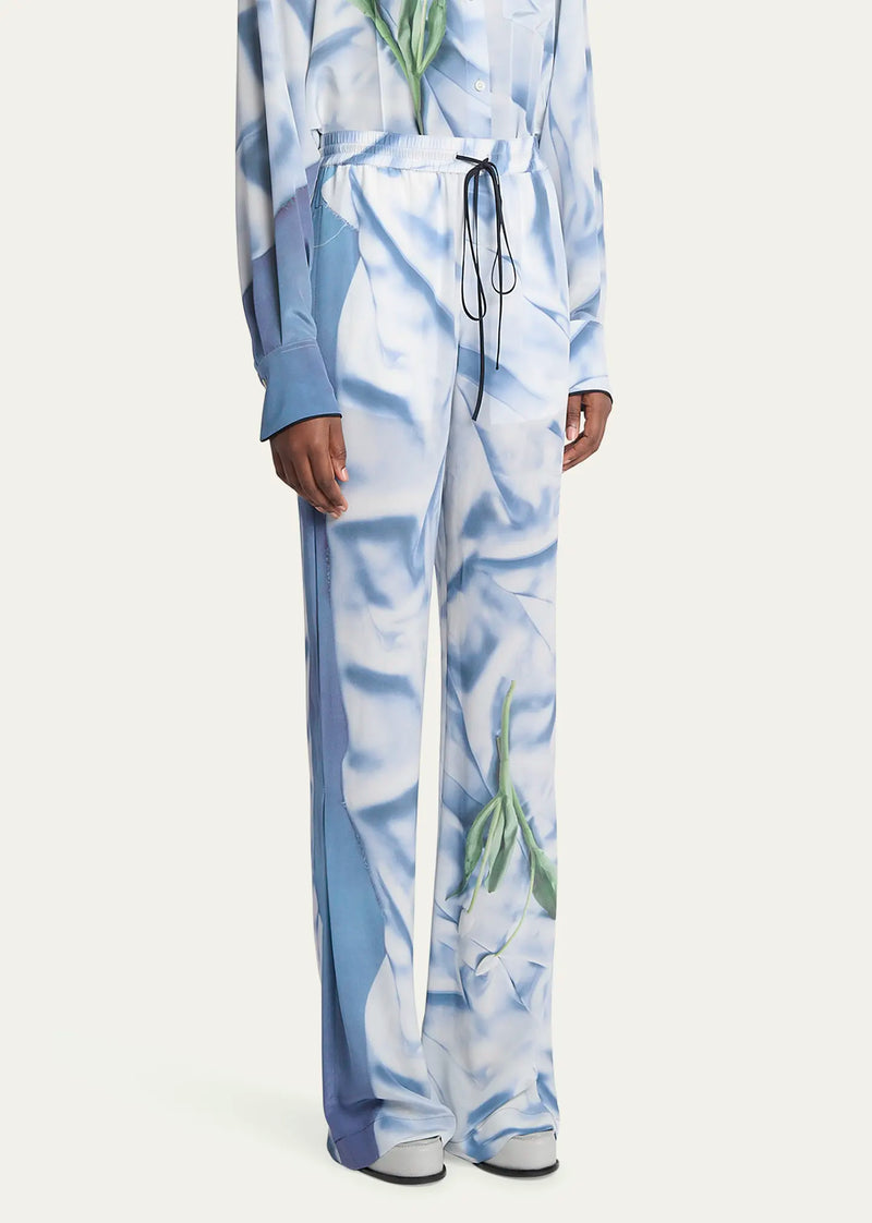 Printed Silk Pyjama Trousers