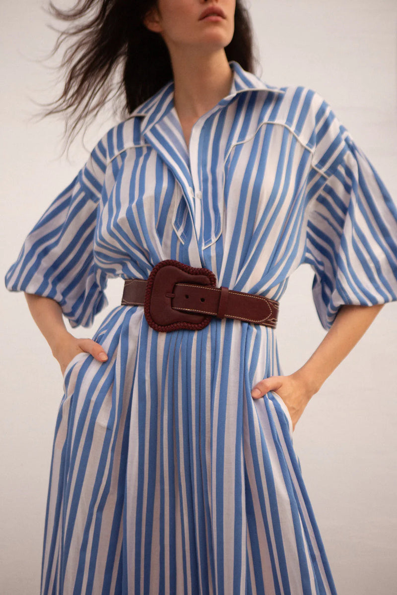 Buena Mar Striped Shirtdress