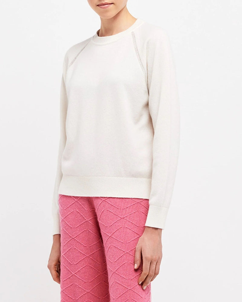 Clear Cut Crew Neck Cashmere Sweater