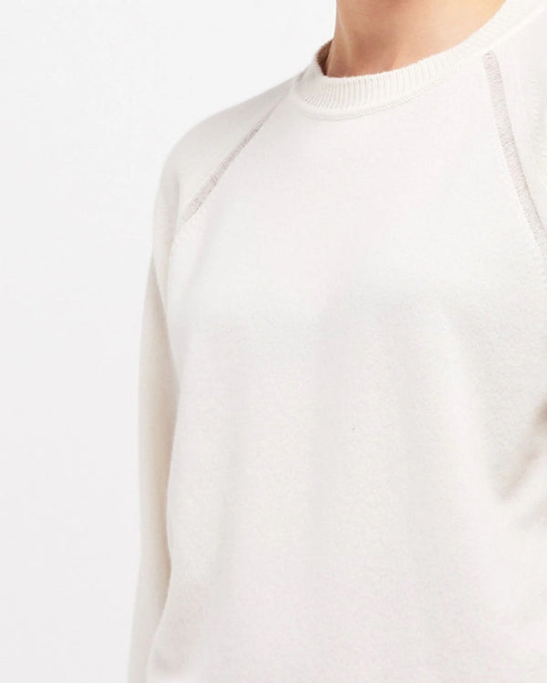 Clear Cut Crew Neck Cashmere Sweater