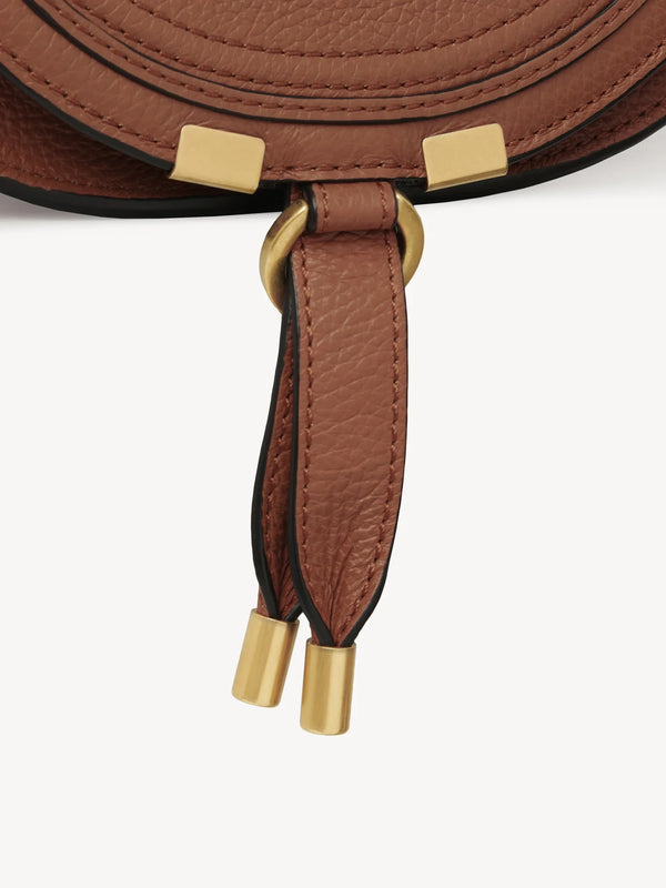 Small Marcie Leather Saddle Bag