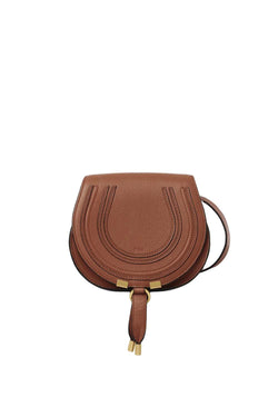 Small Marcie Leather Saddle Bag