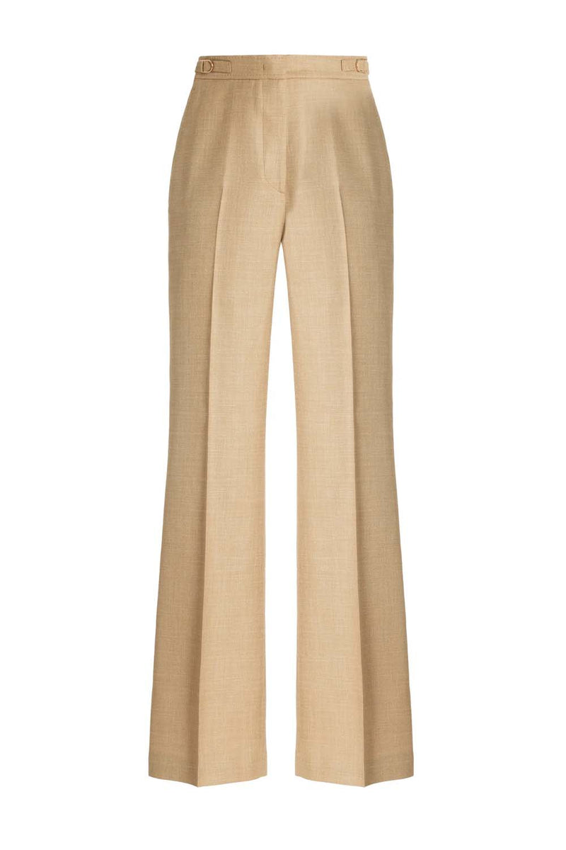 Vesta Wool, Silk and Linen-Blend Trousers