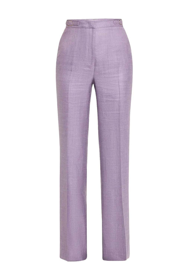 Vesta Wool, Silk and Linen-Blend Trousers