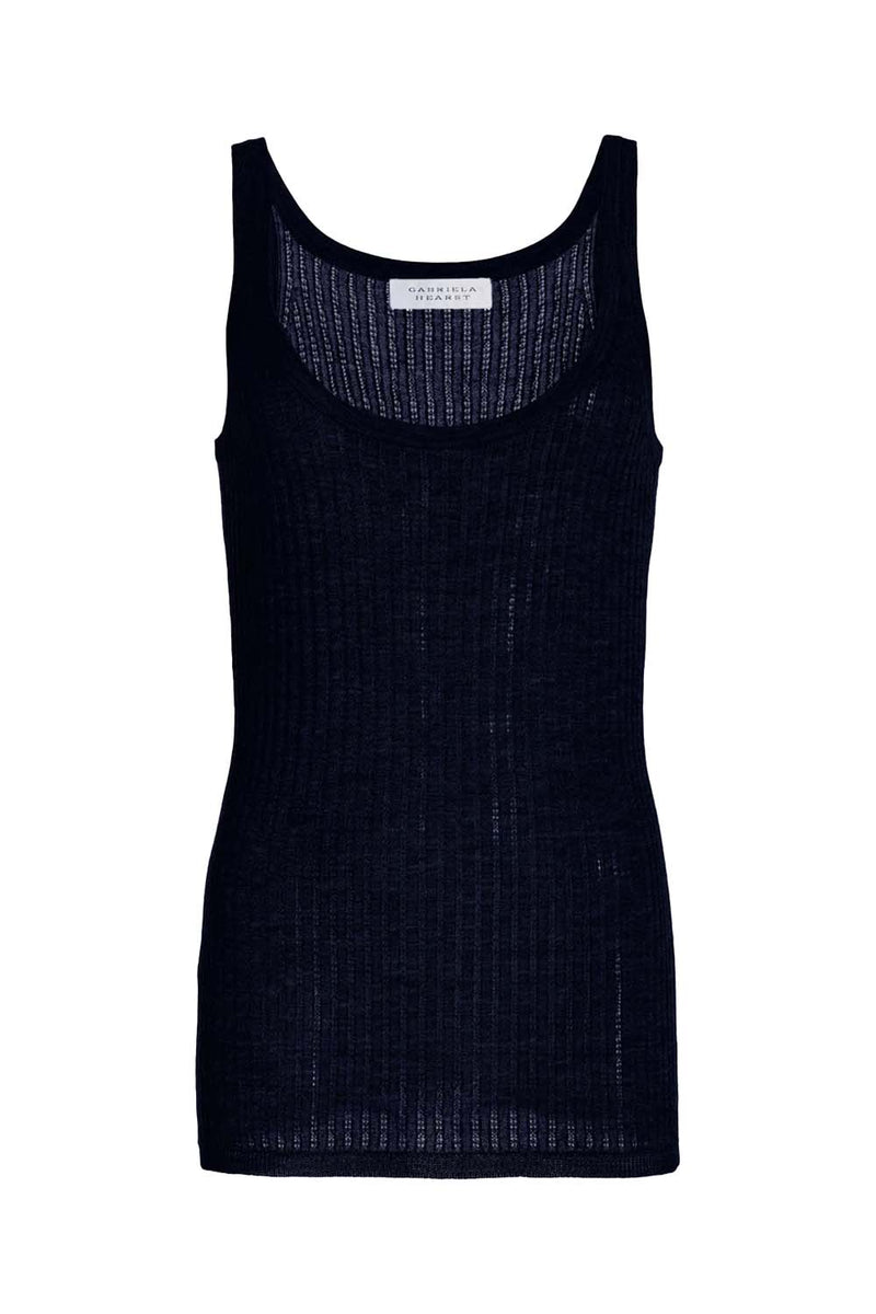 Nevin Pointelle-Knit Cashmere and Silk-Blend Tank