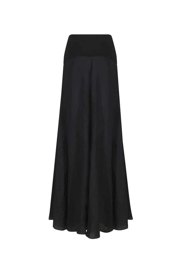 Light and Sound Convertible Organic Linen Maxi Skirt