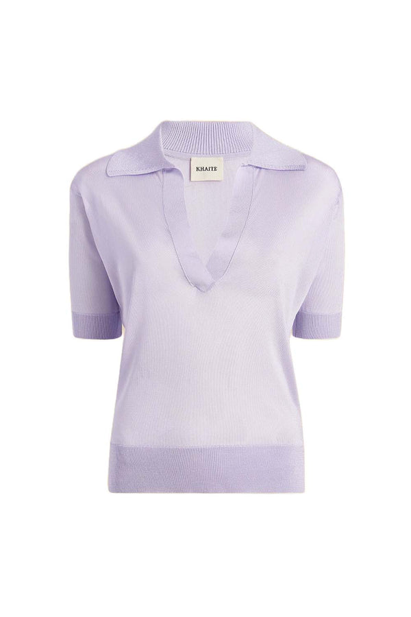 Julita Leightweight Knit Polo Top